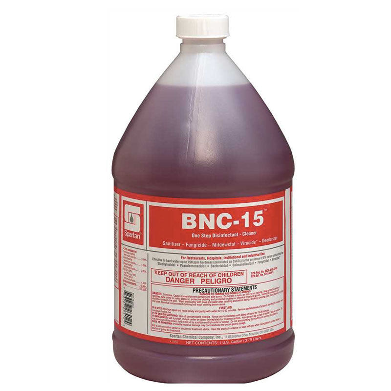 Spartan BNC-15™ One Step Disinfectant Cleaner, 4 Gal/Case