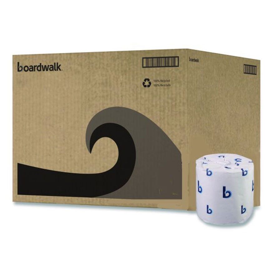 Boardwalk Standard 2-Ply Toilet Paper Rolls, 96 Rolls - 500 Sheet