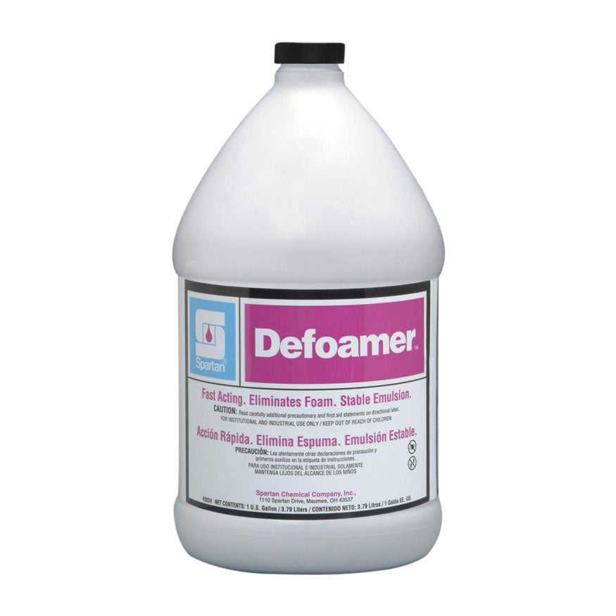 Spartan Defoamer - Fast Acting Eliminates Foam, 4 Gal/Case