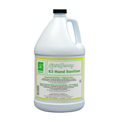 Spartan Clean Lite'n Foamy® E3 Hand Sanitizer, 4 Gal/Case