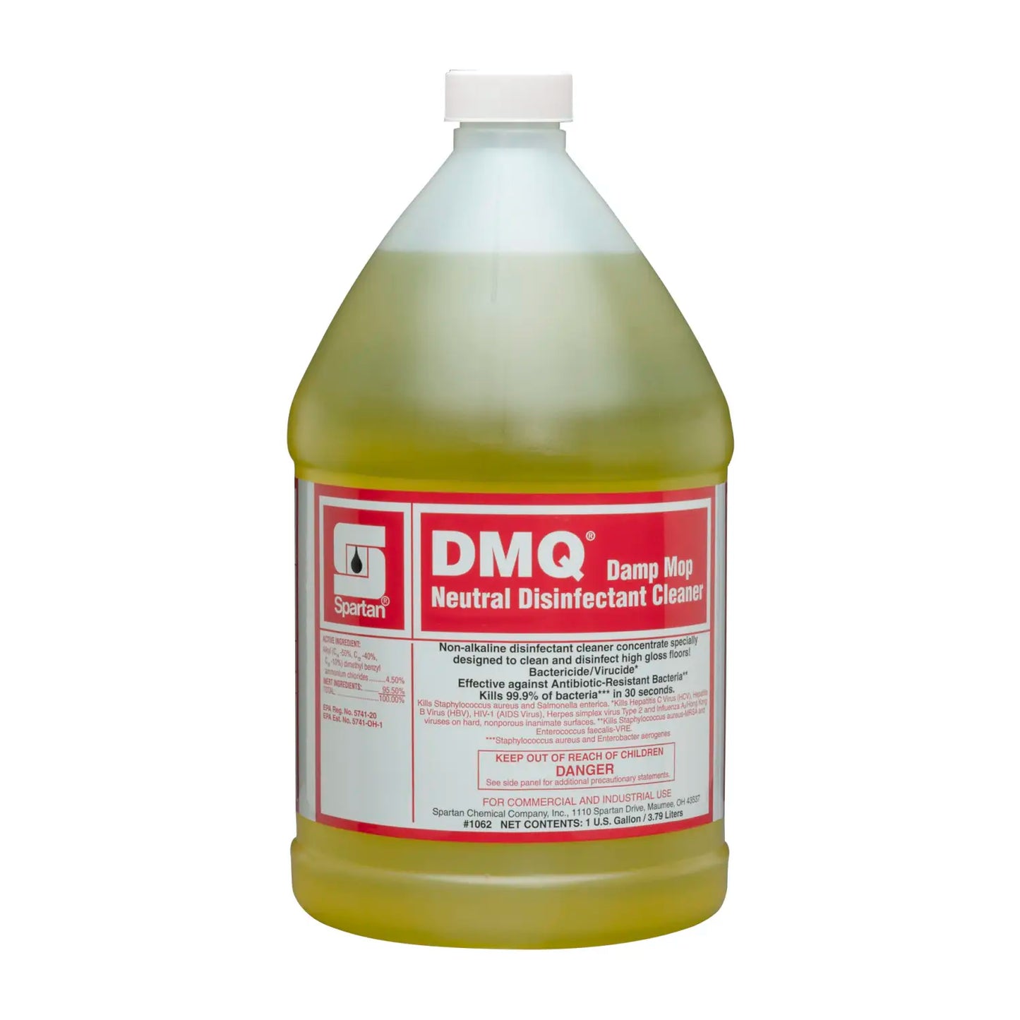 Spartan DMQ Neutral Disinfectant Cleaner, 4 Gal/Case