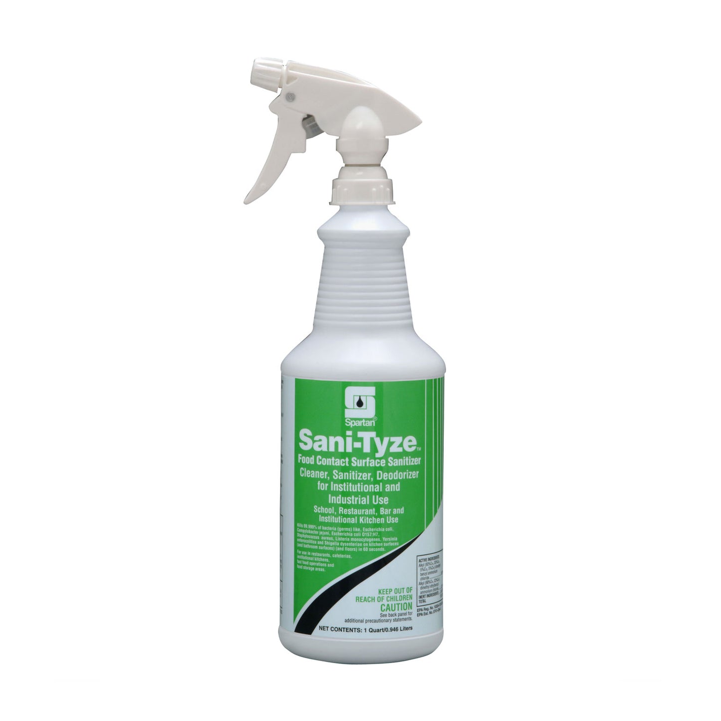 Spartan Sani-Tyze Ready to Use Sanitizer, QUART 12