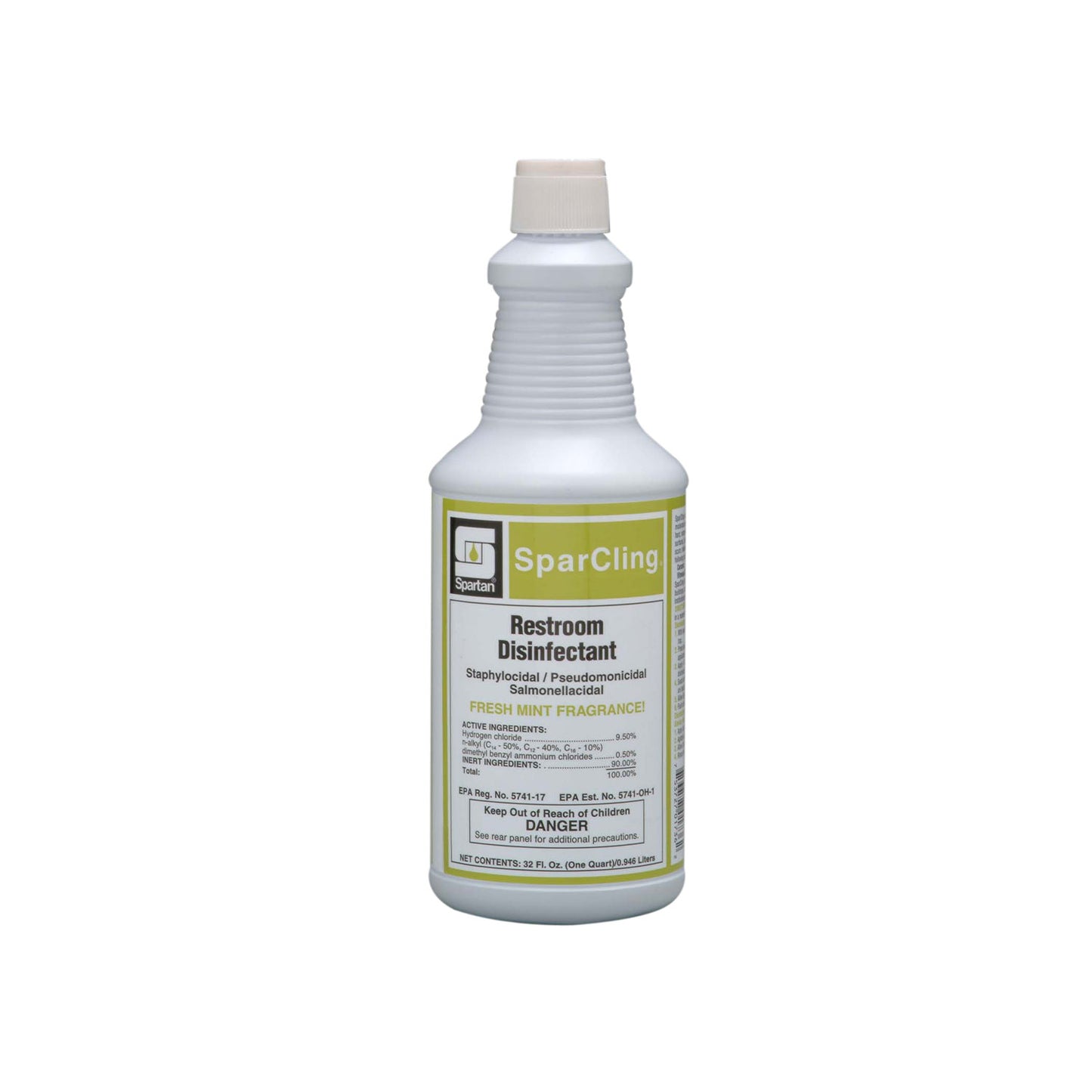 Spartan Sparcling Bowl Restroom Disinfectant Cleaner, QUART 12