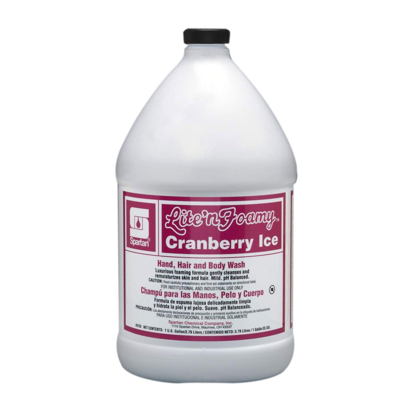 Spartan Lite'n Foamy® Cranberry Ice® Hand, Hair & Body Wash, 4 Gal/Case