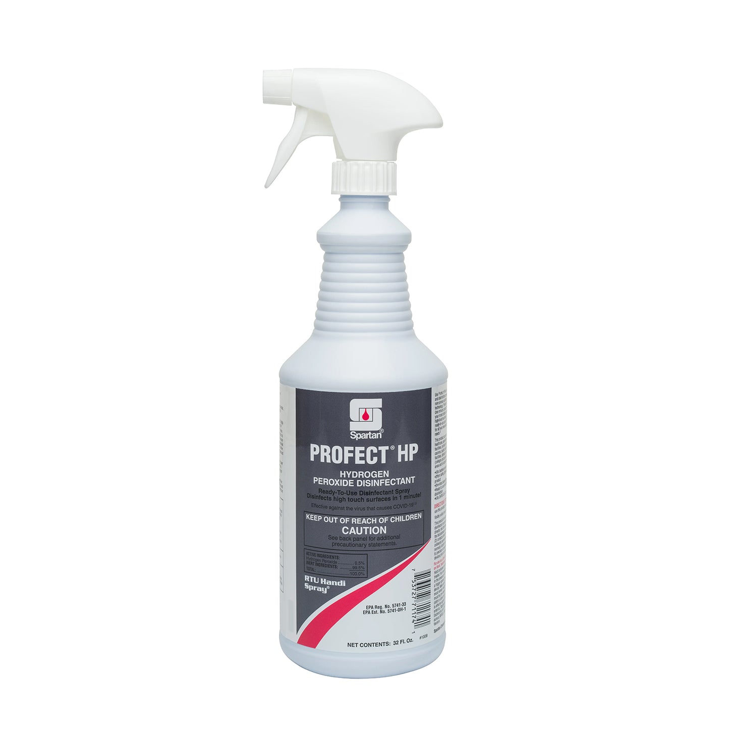 Spartan Profect Hp Rapid Hydrogen Peroxide Disinfectant RTU, QUART 12