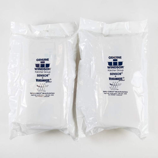 Genuine Triple-Check Microfilter Bag 8.600-050.0 for Sensor and Versamatic Plus Vacuum-Filter Bags-Made in Germany-2 pack (20 bags)