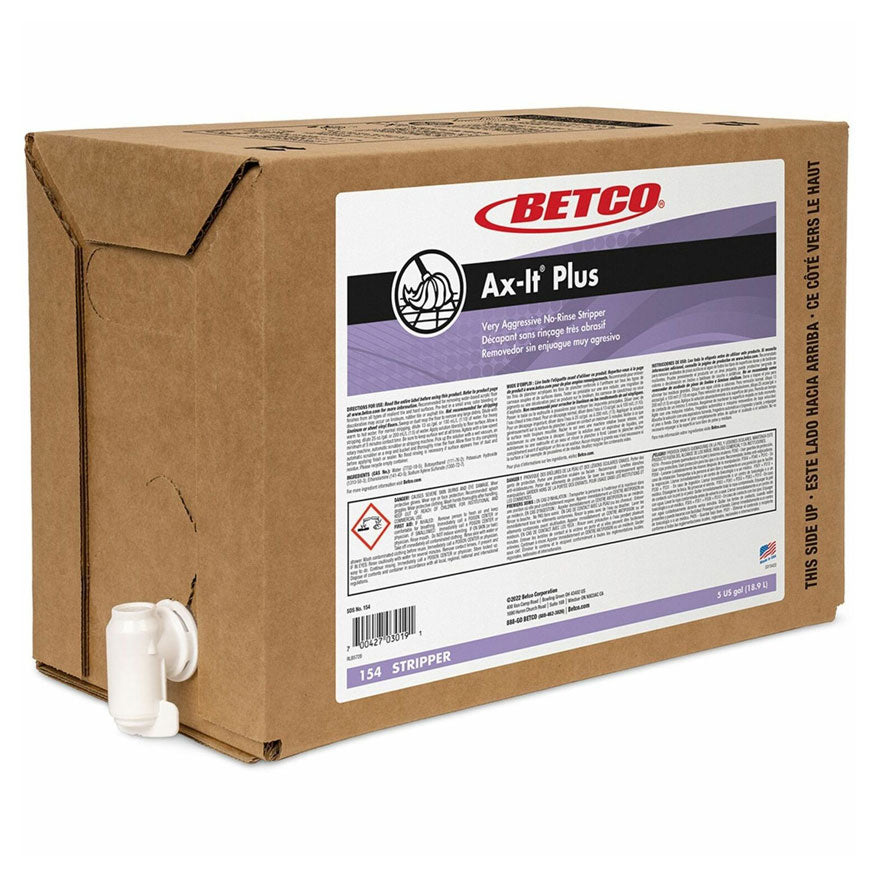 Betco Ax-It Plus Floor Stripper, Pleasant Scent, 5 Gallon Box