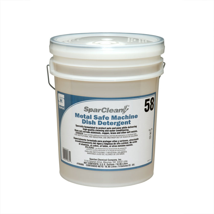 Spartan SparClean #58 Metal Safe Dish Detergent, 5 Gallon Pail