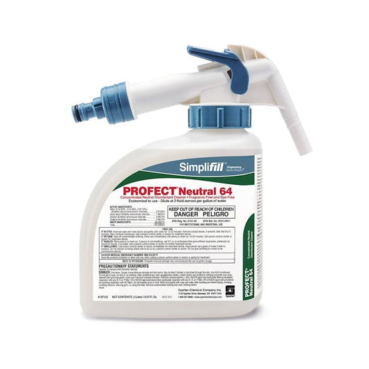 Spartan Simplifill Profect  Neutral 64, Hospital  Disinfectant Concentrate - Case Of 2