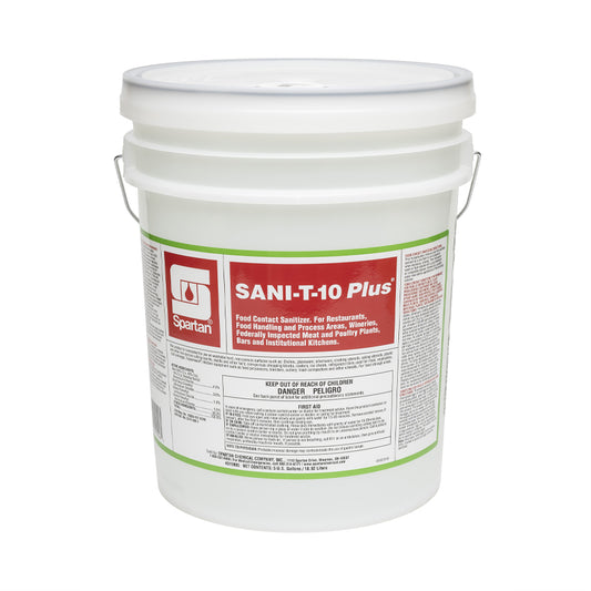 Spartan Sani-T-10 Plus® Food Contact Sanitizer - 5 Gal. Pail