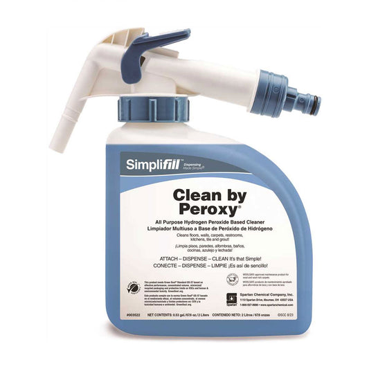 Spartan Simplifill Clean by  Peroxy, All-purpose Hydrogen  Peroxide Cleaner Concentrate - Case Of 2