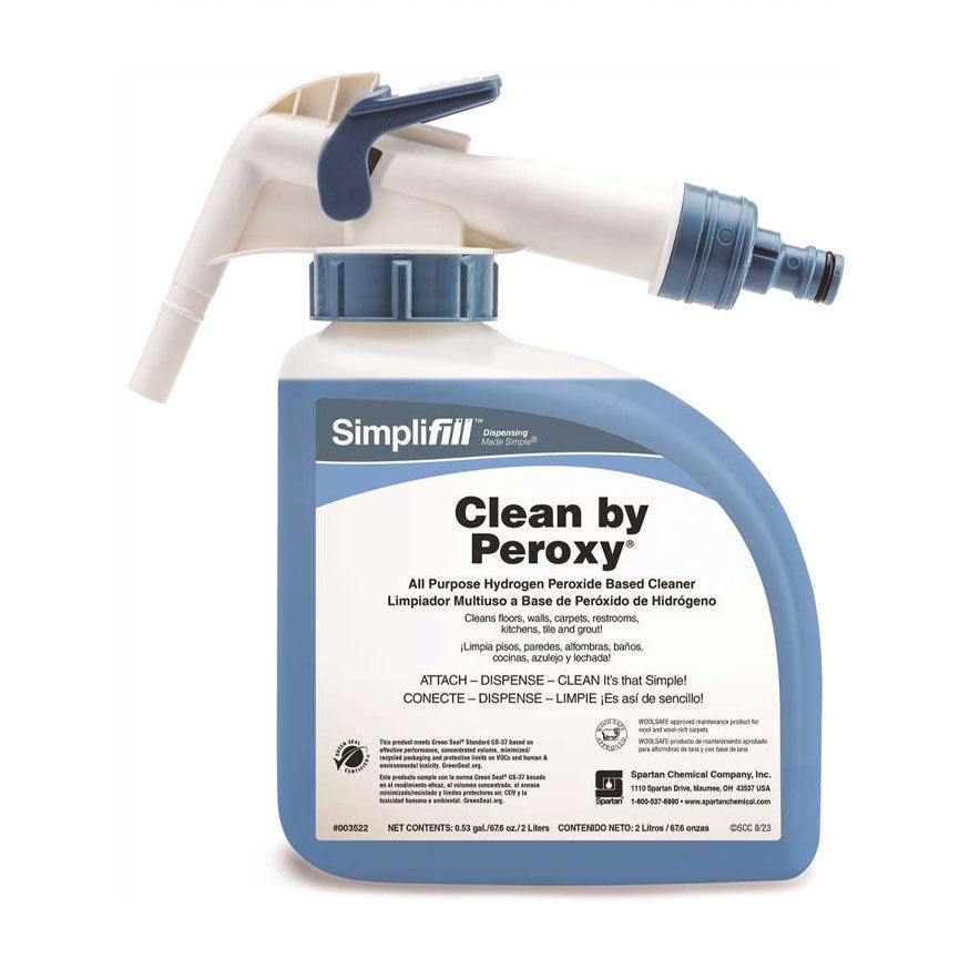 Spartan Simplifill Clean by  Peroxy, All-purpose Hydrogen  Peroxide Cleaner Concentrate - Case Of 2