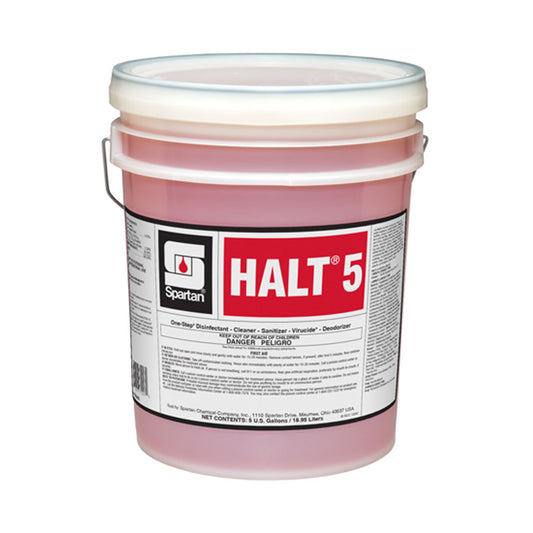 Spartan Halt 5 Hospital Grade One-Step Cleaner, Pail